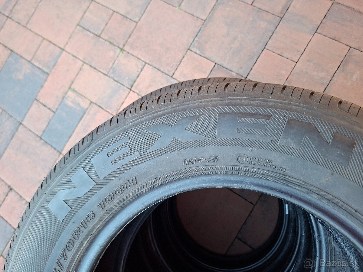 Predám celoročné pneu. Nexen---215/70/16-98H - 3