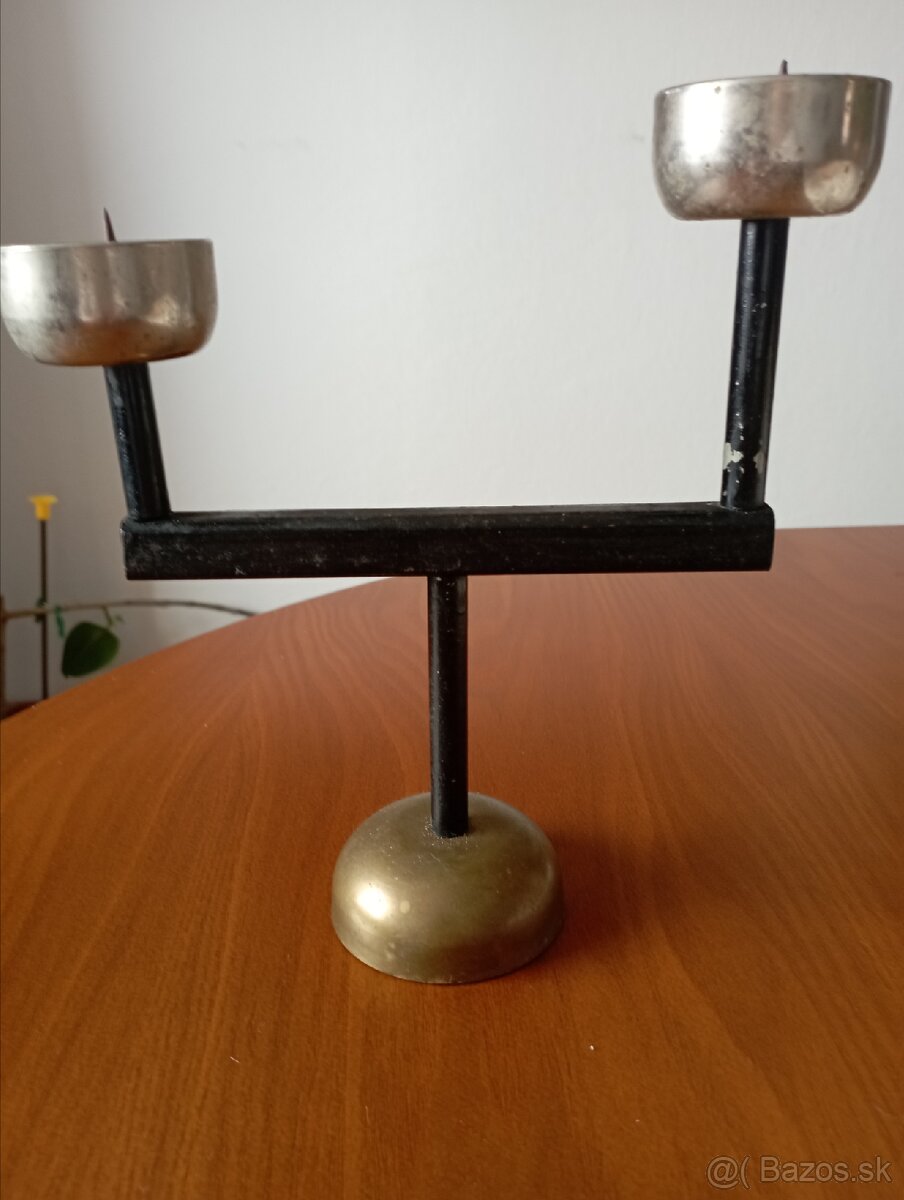 Kovové svietniky -retro - 3