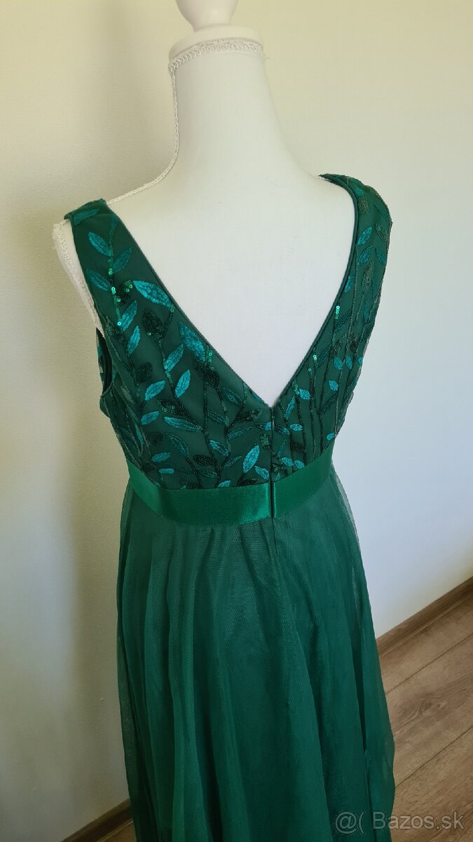 Tmavozelene šaty M/L - 3
