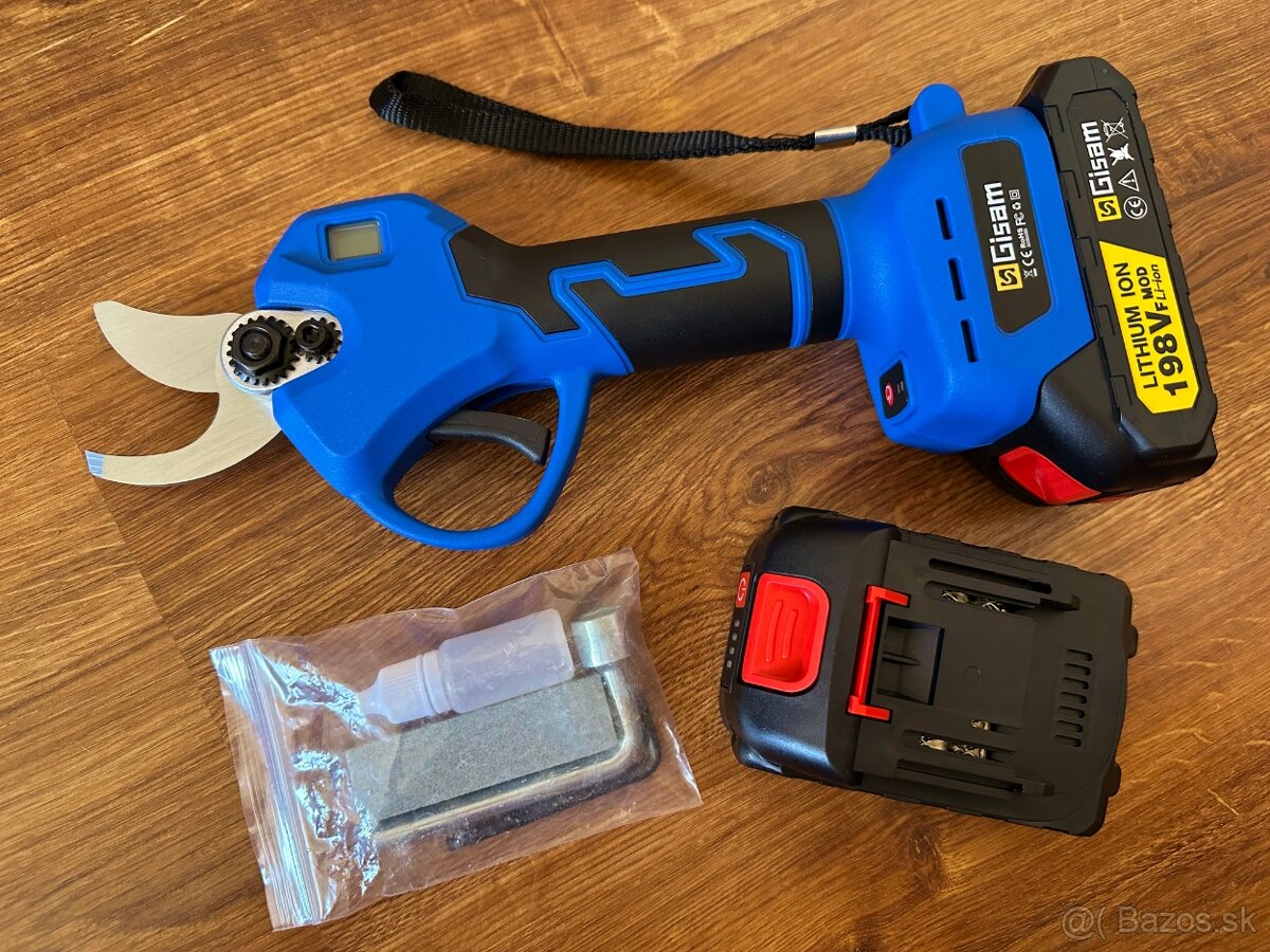 AKU bezuhlíkové záhradné nožnice na strihanie konárov 30mm - 3