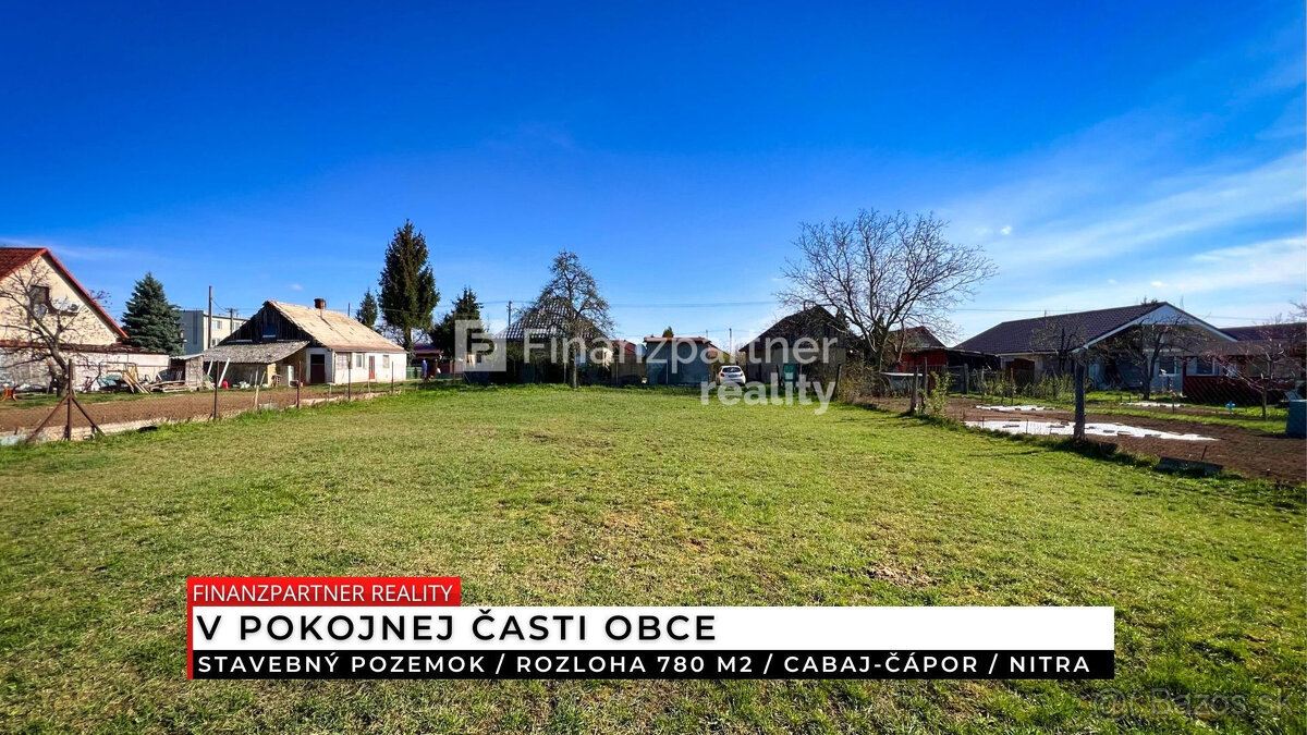 Stavebný pozemok 780 m², Cabaj-Čápor, Nitra - 3