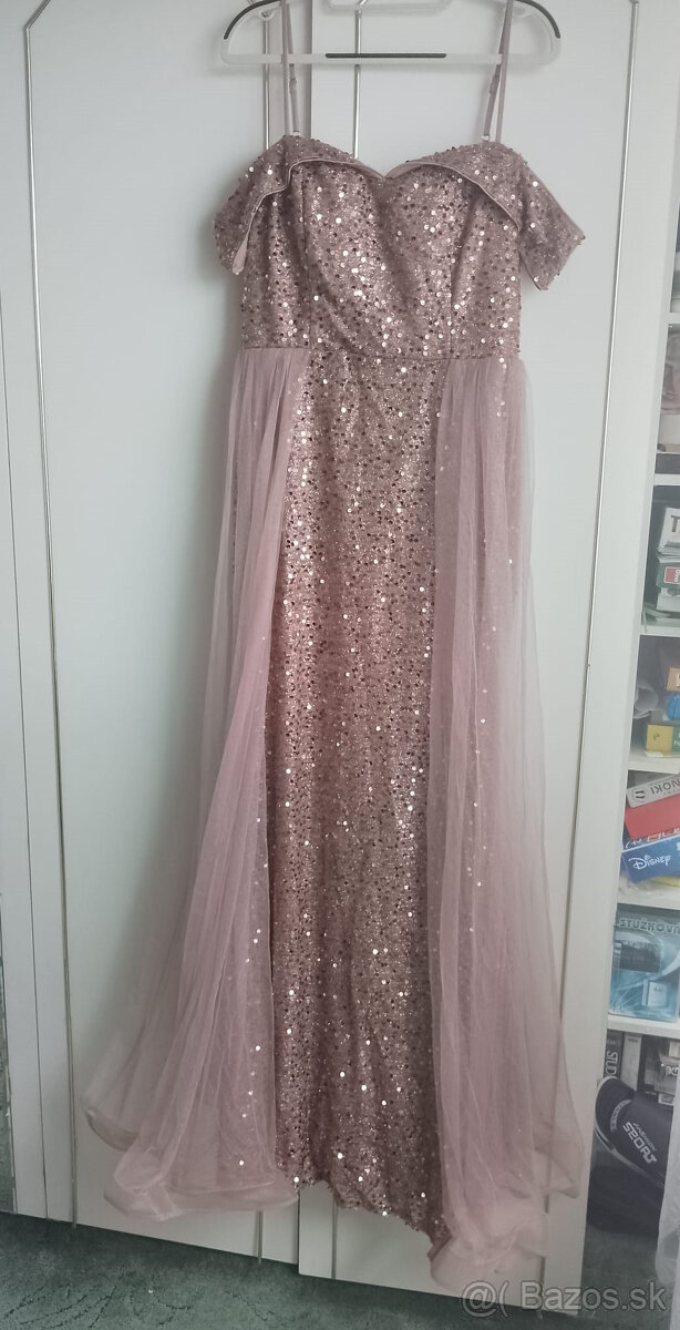 Spoločenské šaty zlaté - 3