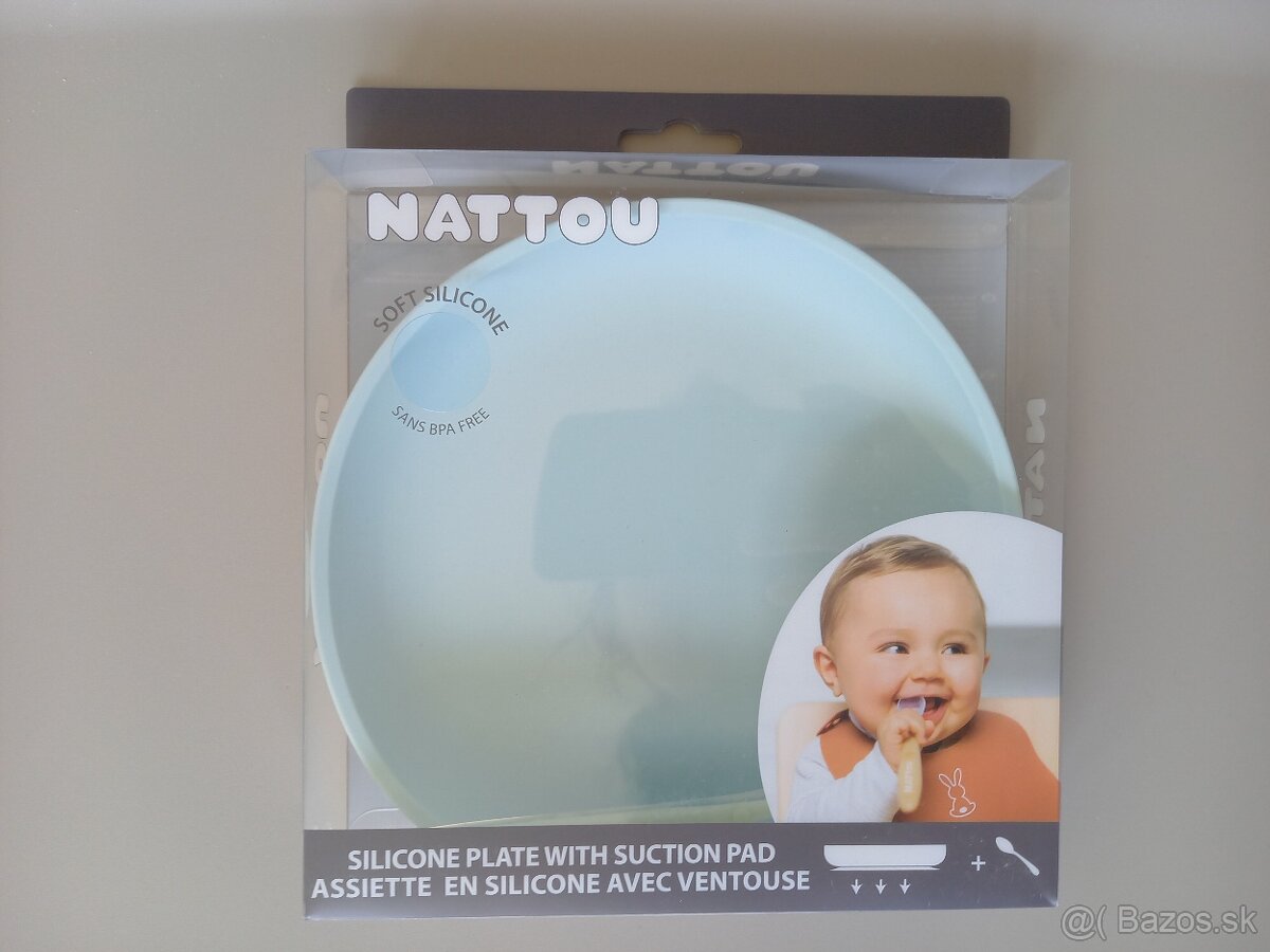 Nattou silikonovy tanier - 3