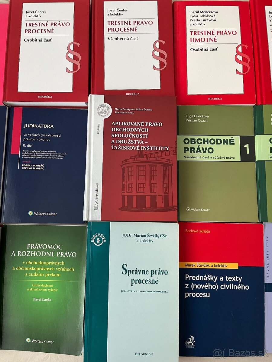 Predám skriptá, praktiká a učebnice - PRÁVO - 3