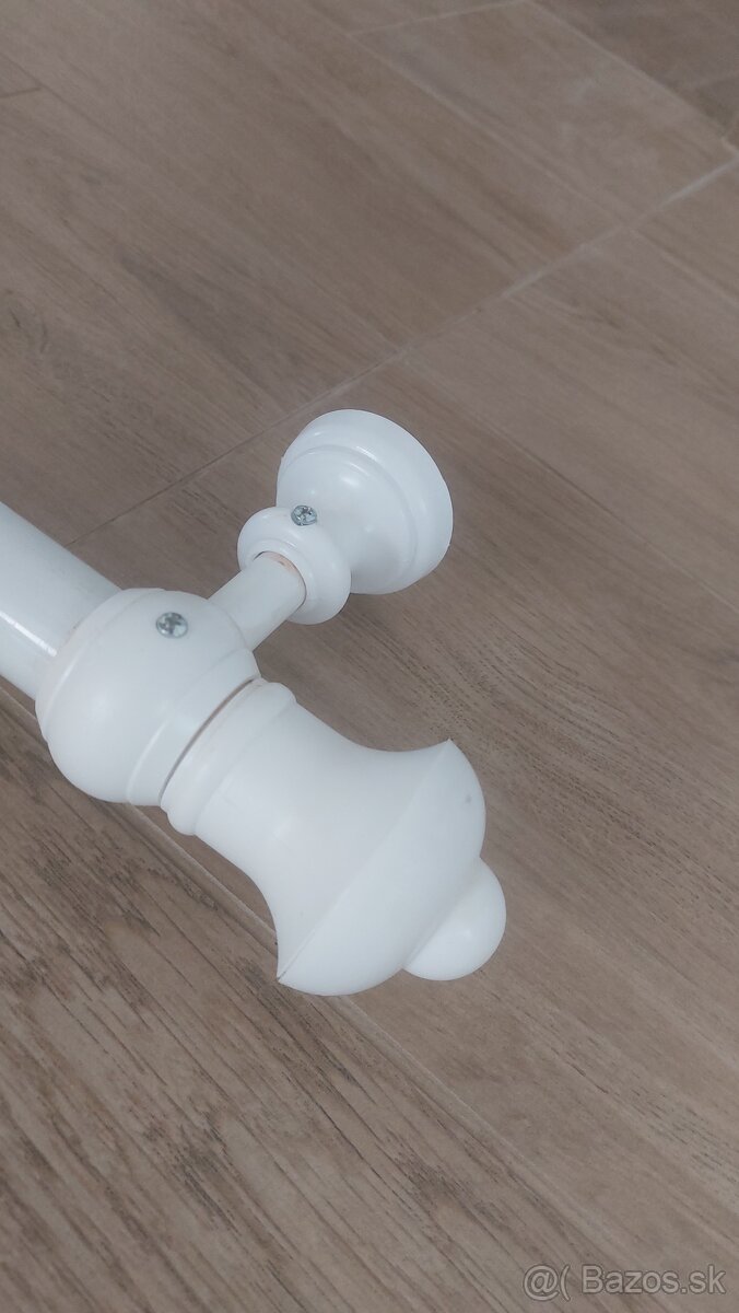 Garniza biela 300cm s hacikmi 1-radova - 3