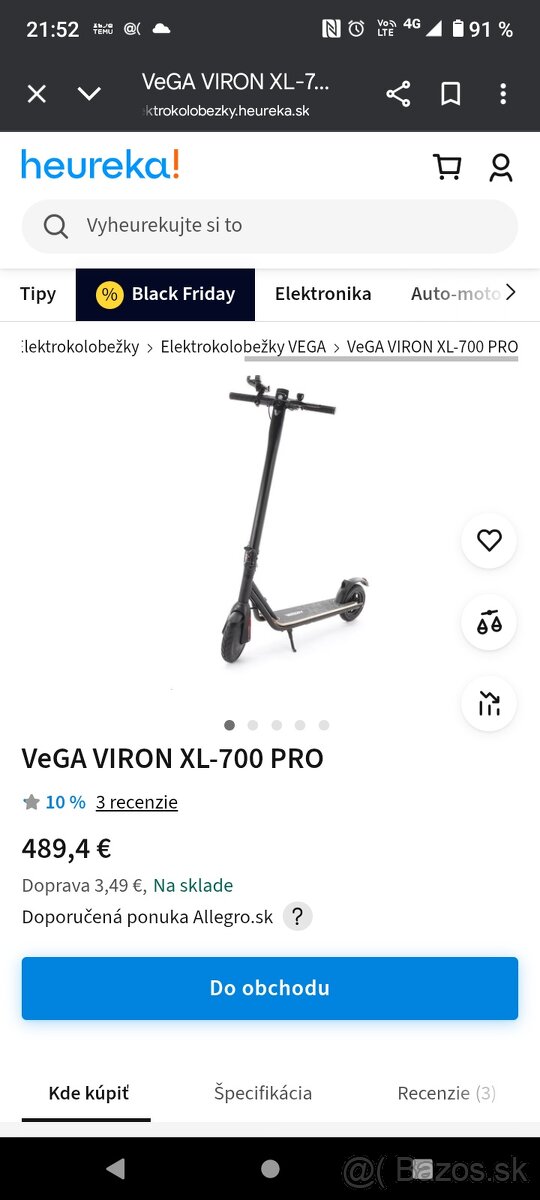 Elektrická kolobežka Vega Viron Pro - 3