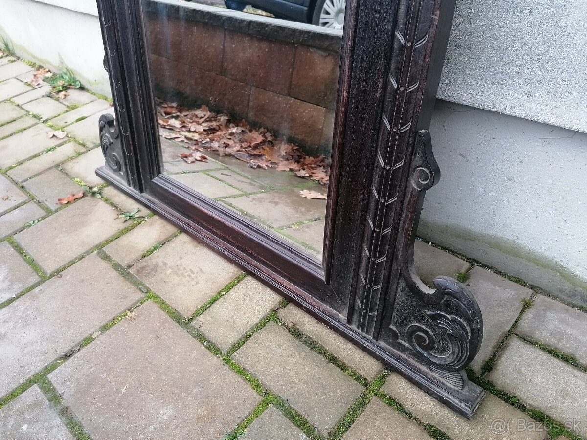 Predám starožitné drevené zrkadlo - 3