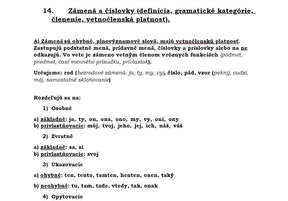 Vypracované maturitné otázky zo Slovenského jazyka a lit - 3