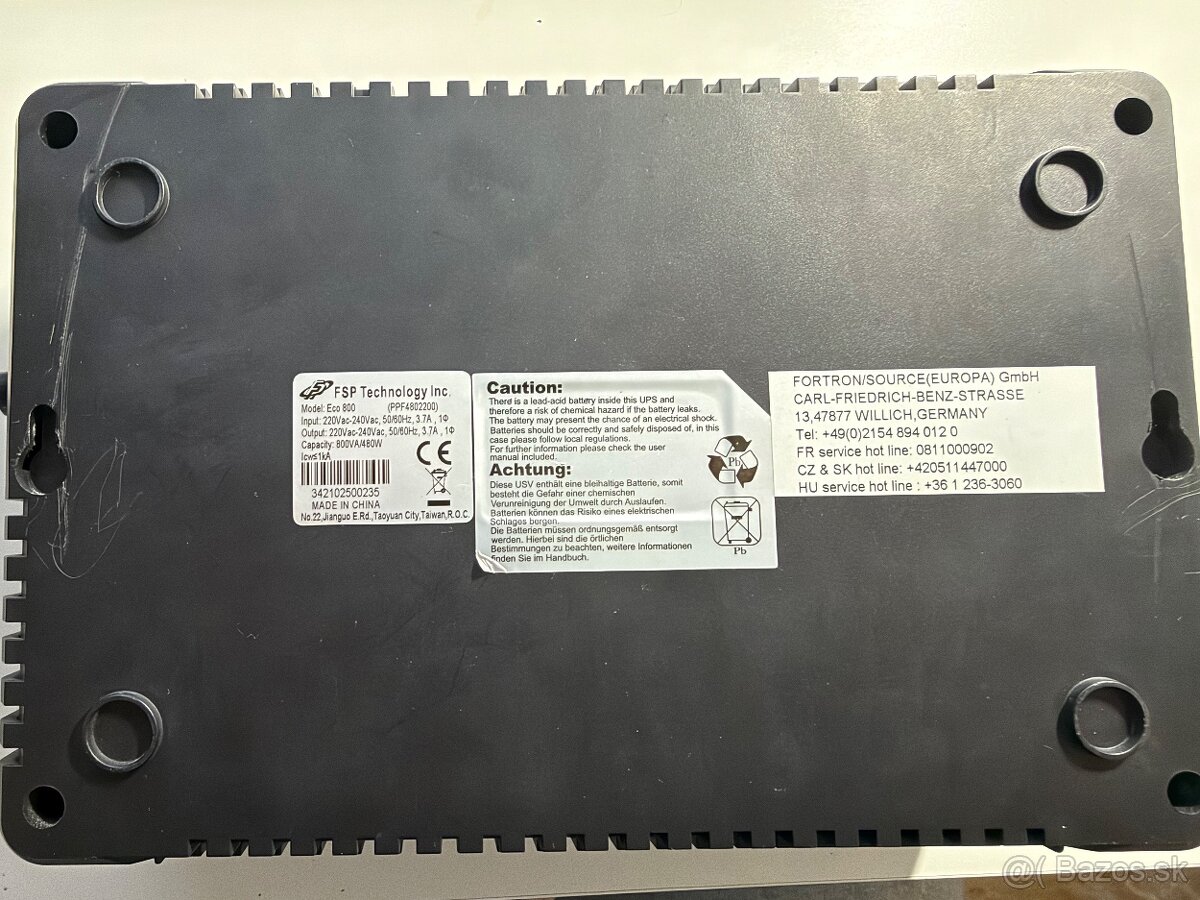 Fortron Eco 800 UPS – 800 VA / 480 W - 3