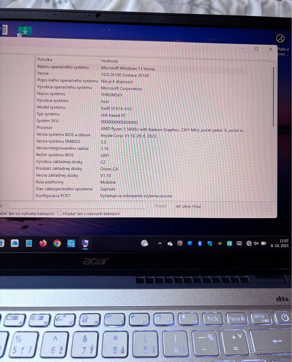 Notebook Acer Swift X 14 Steel Gray celokovový - 3