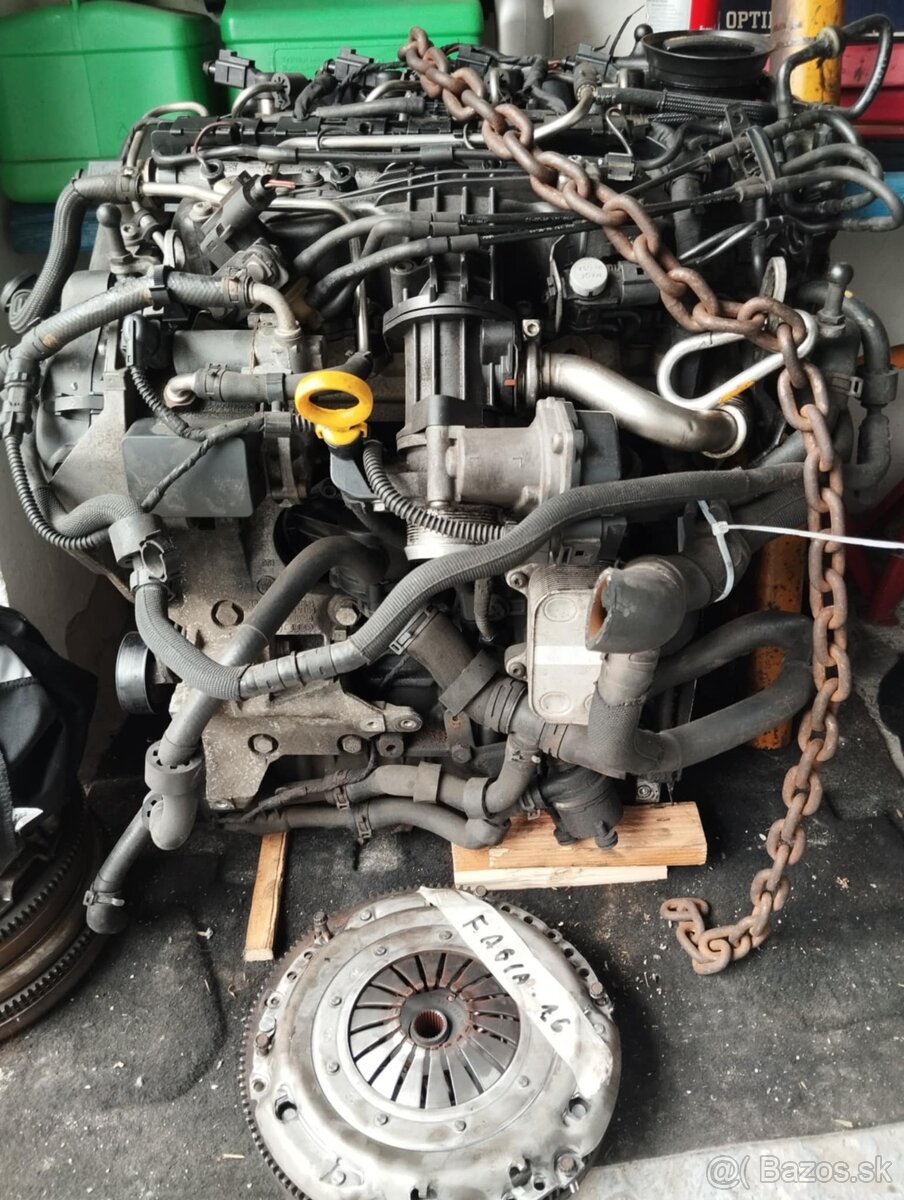 fabia 2 1.6 tdi motor, hlava, škoda, polo, ibiza, seat, vw - 3