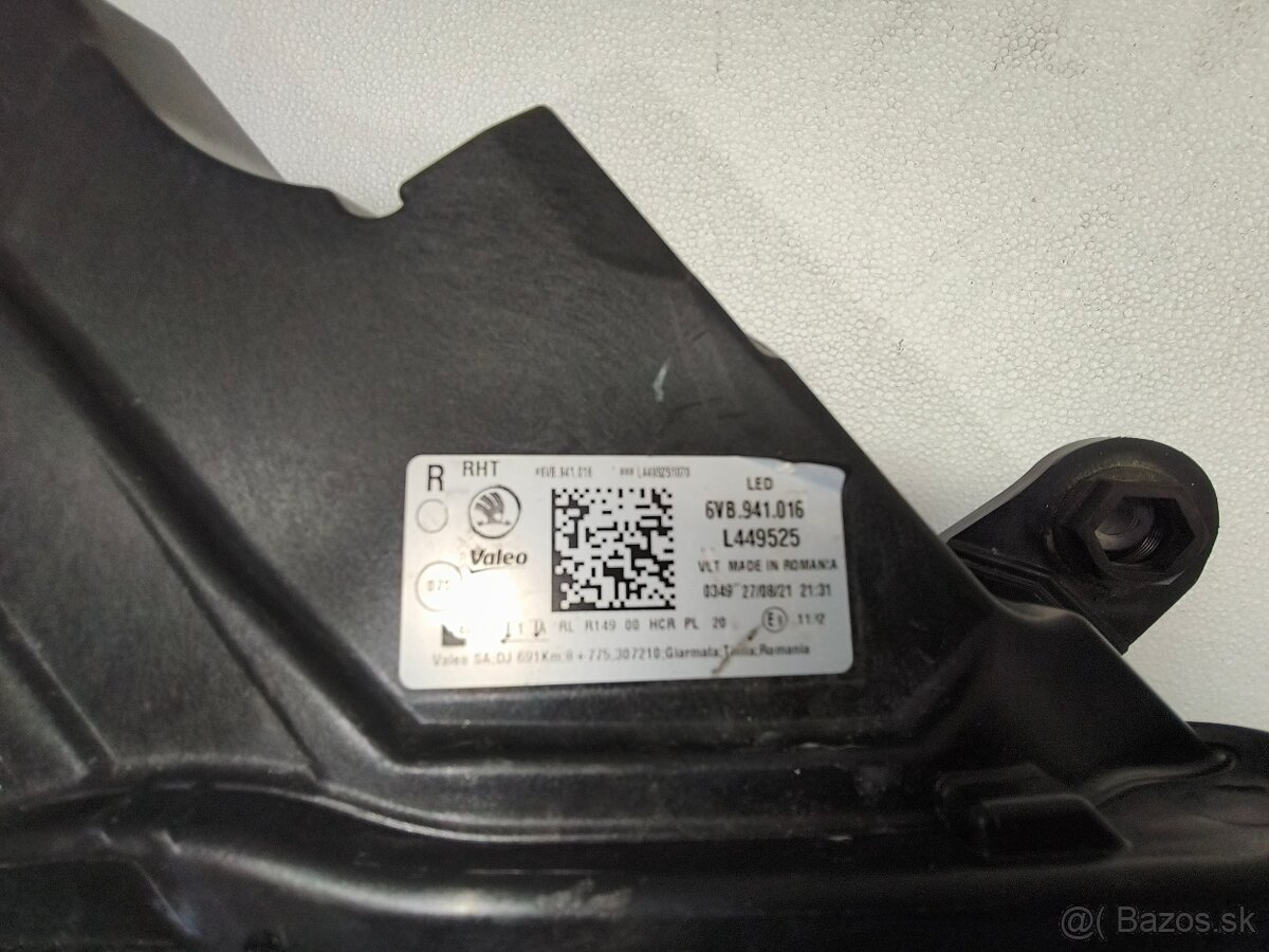 Práve Full led svetlo nové škoda Fabia 4 6V8.941.016 - 3