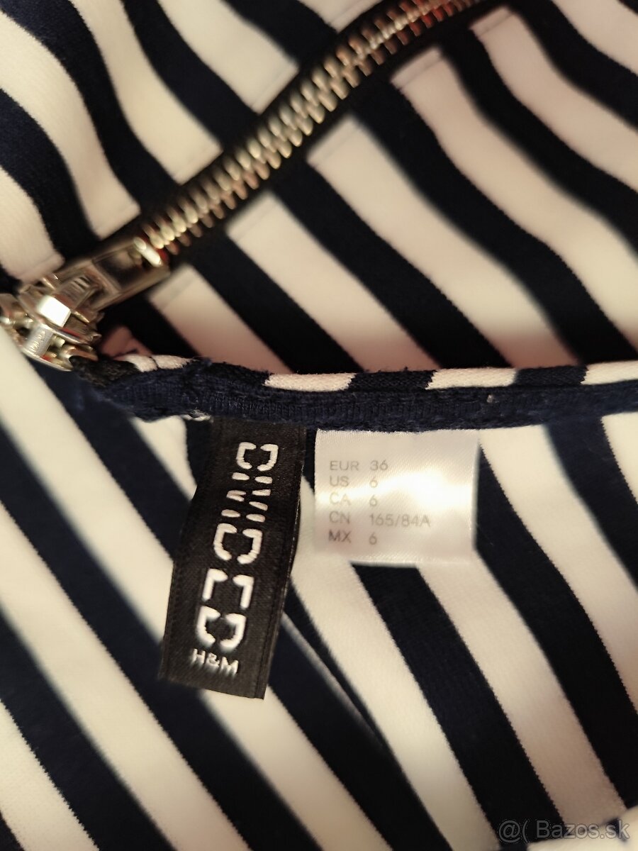 Letné pruhované šaty DIVIDED H&M - 3