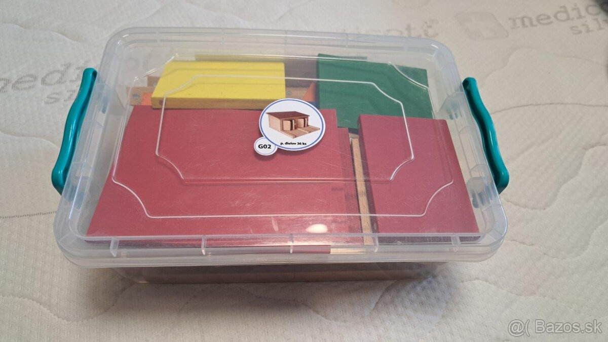 Detská drevená magnetická stavebnica G02 - 3