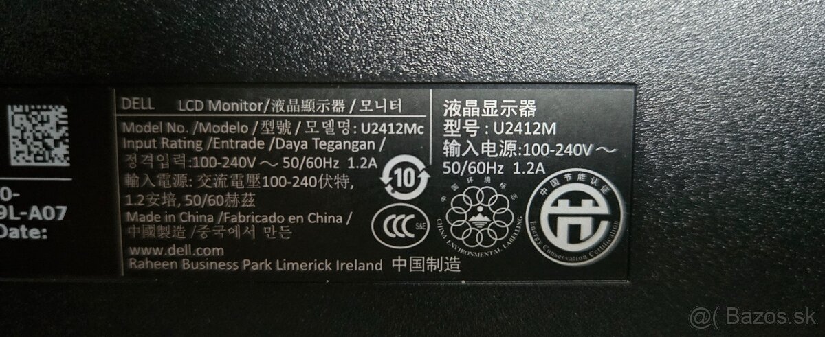 Predam LCD monitor Dell 24" U2412Mc - 3