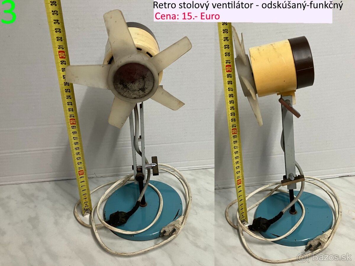 Retro žehličky varič kávovar a ventilátor - 3