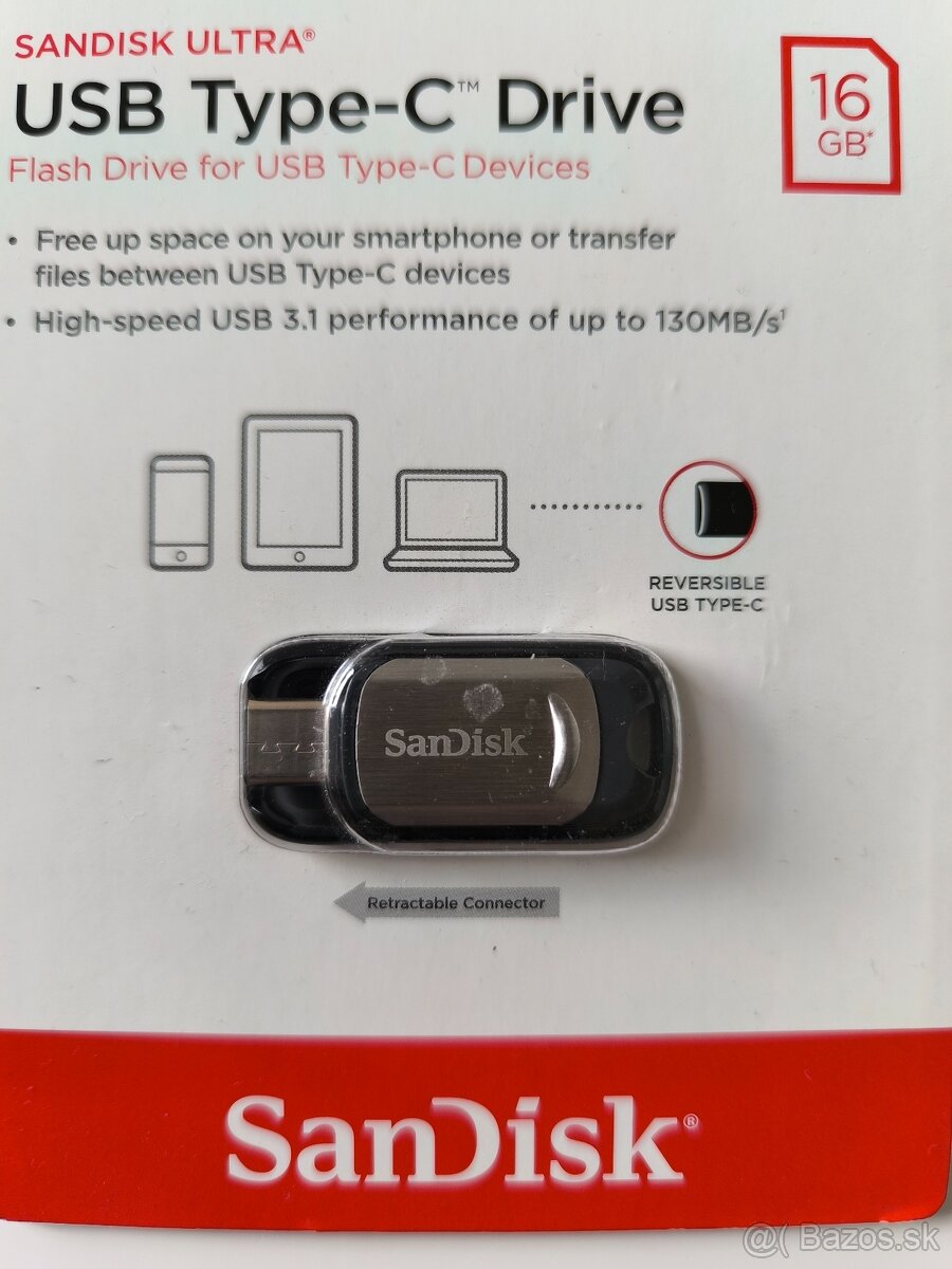 SanDisk Flash Drive for USB Type-C 16GB - 3