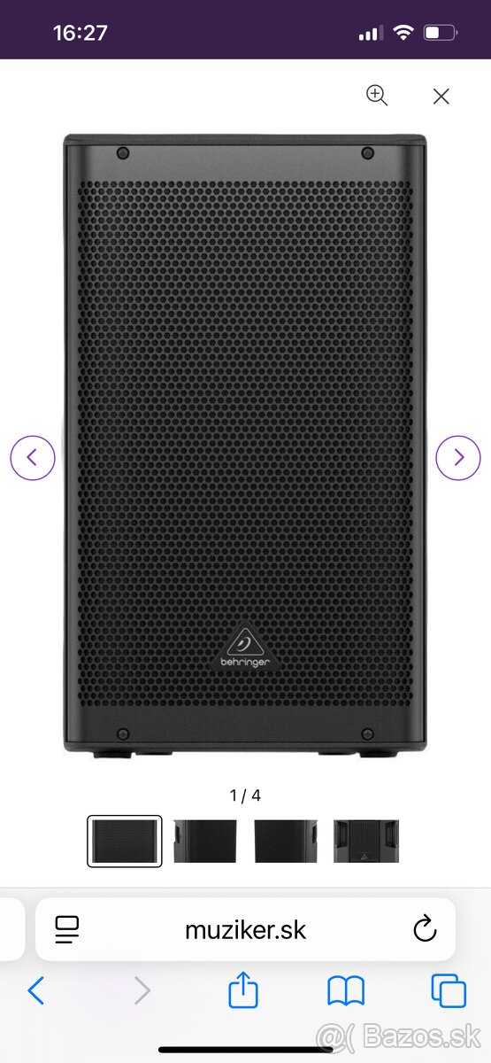 Predám repro Behringer DR112DSP - 3