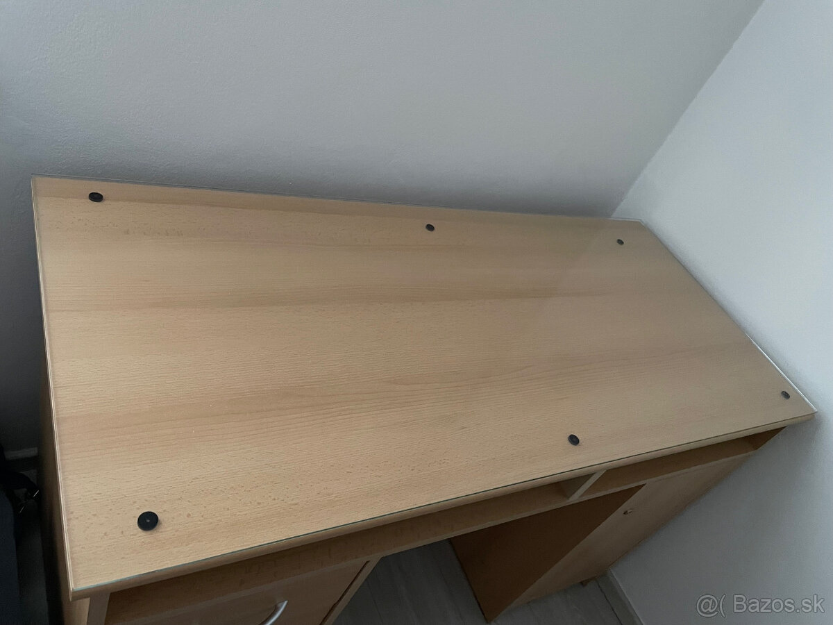 Pracovný písací stôl + sklo - 3