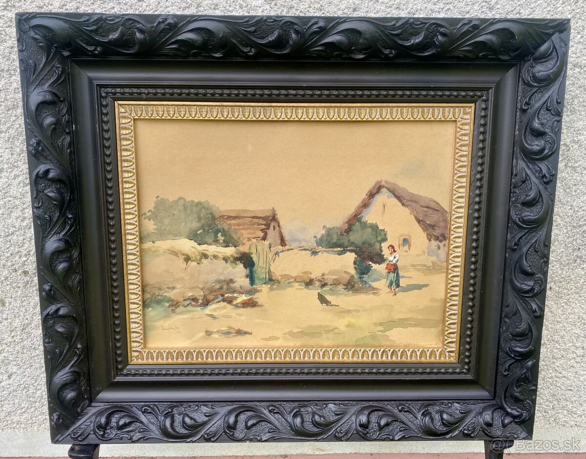 Akvarel-obraz na predaj od A.Neogrády - 3