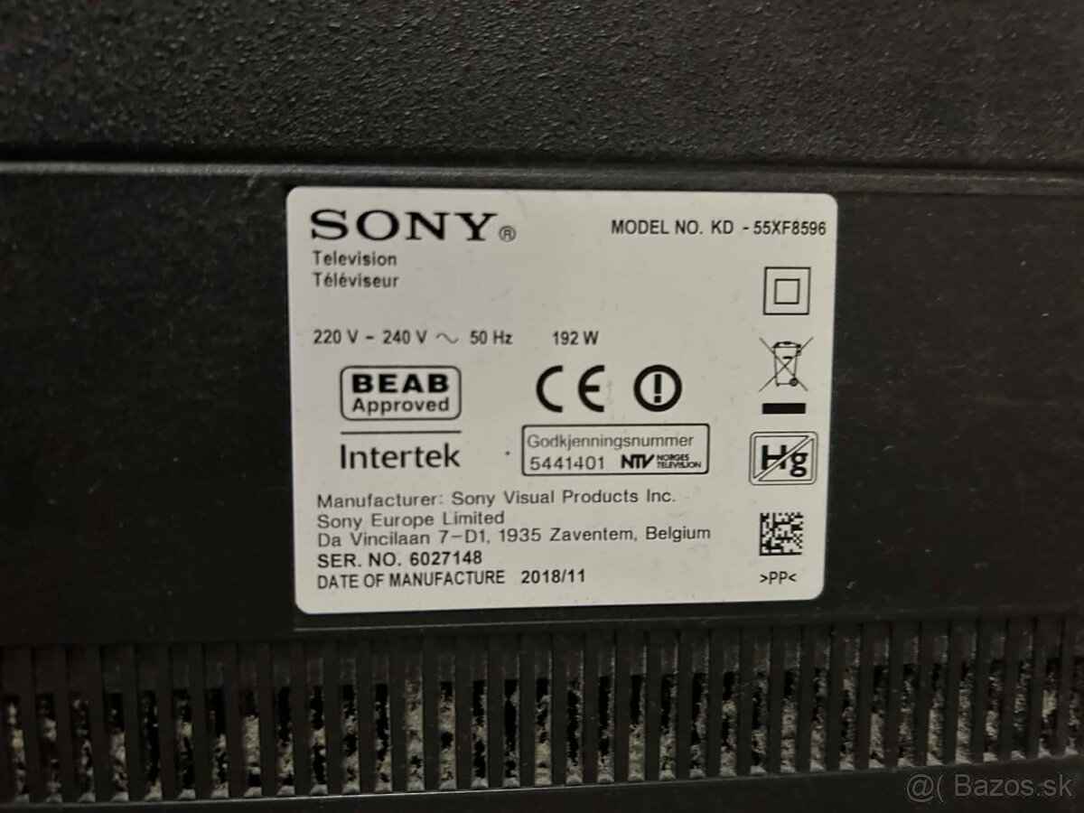 SMART ANDROID LED TV 4K Ultra HD značky SONY Bravia 55" - 3