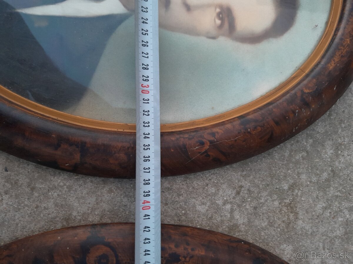 Predám dva oválne rámy - 3