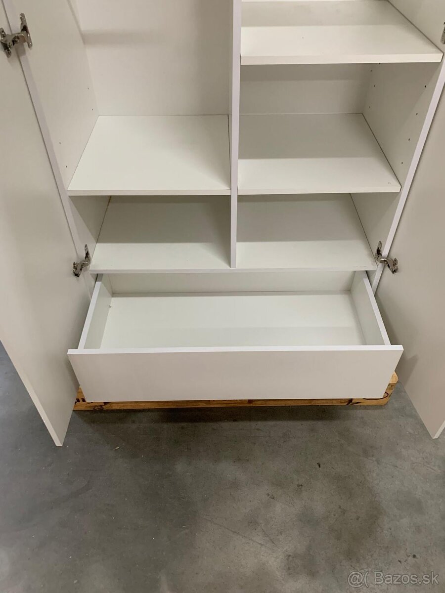 Šatníková skriňa do detskej izby TOTEME - Botanic - biela - 3