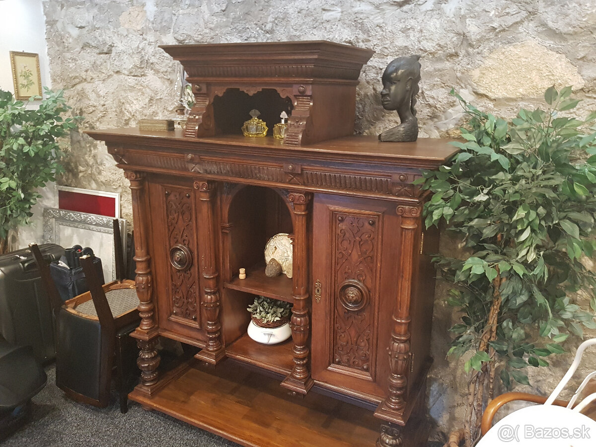 starožitná komoda sekretar pribornik - 3