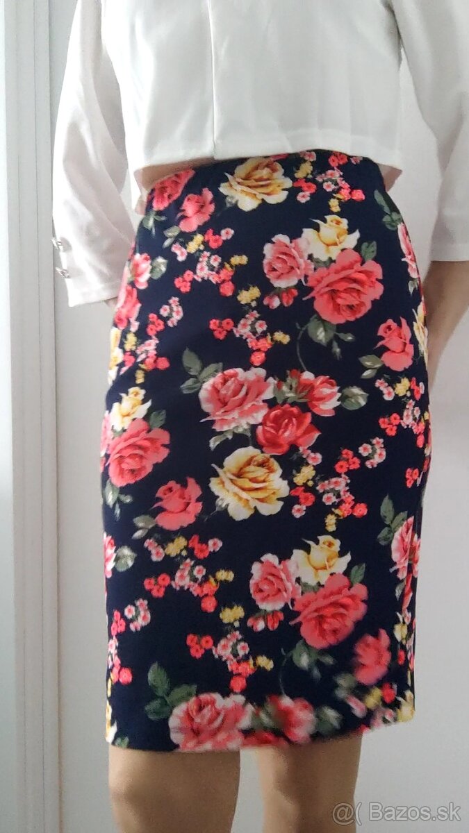 Kvetinová sukňa elastická - v. 36/38 - 3