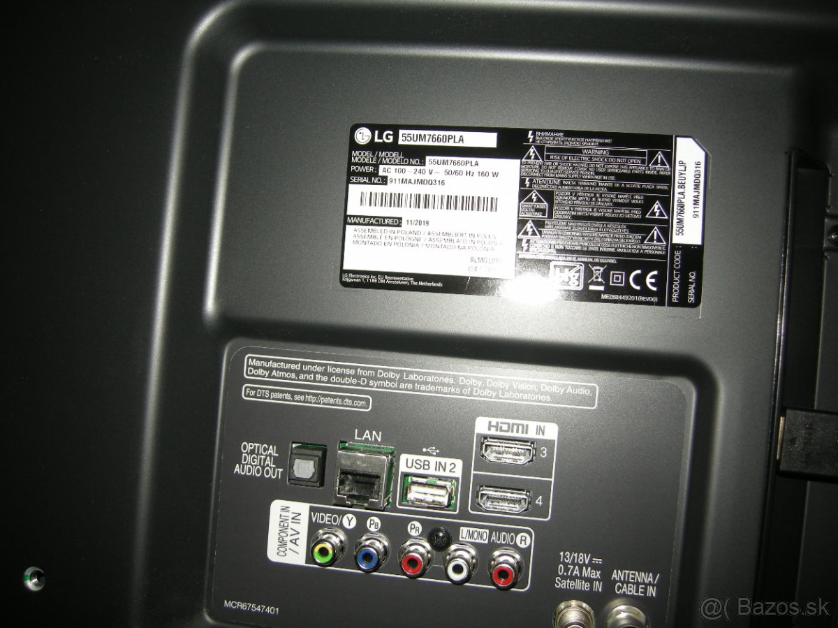 LG 55UM7660PLA zdroj z LCD TV - 3