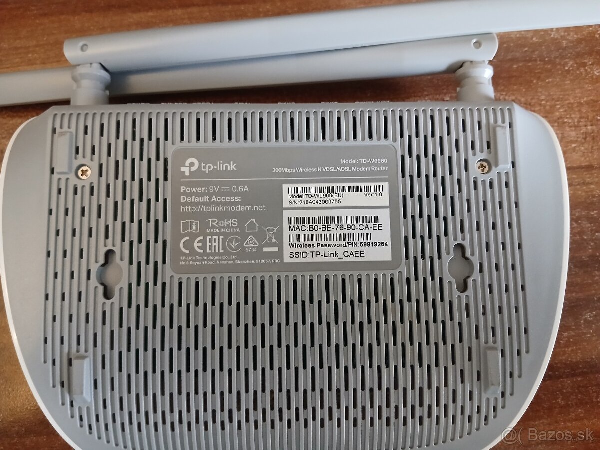 TP-Link WiFi modem/router TD-W9960 + TD-W8961NB – 1 adaptér - 3