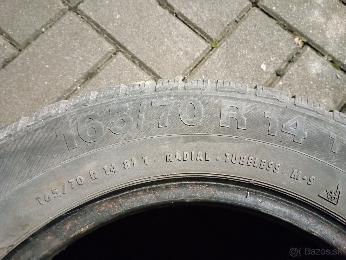 1ks zimná 165/70R14 Barum Polaris 3 - 3
