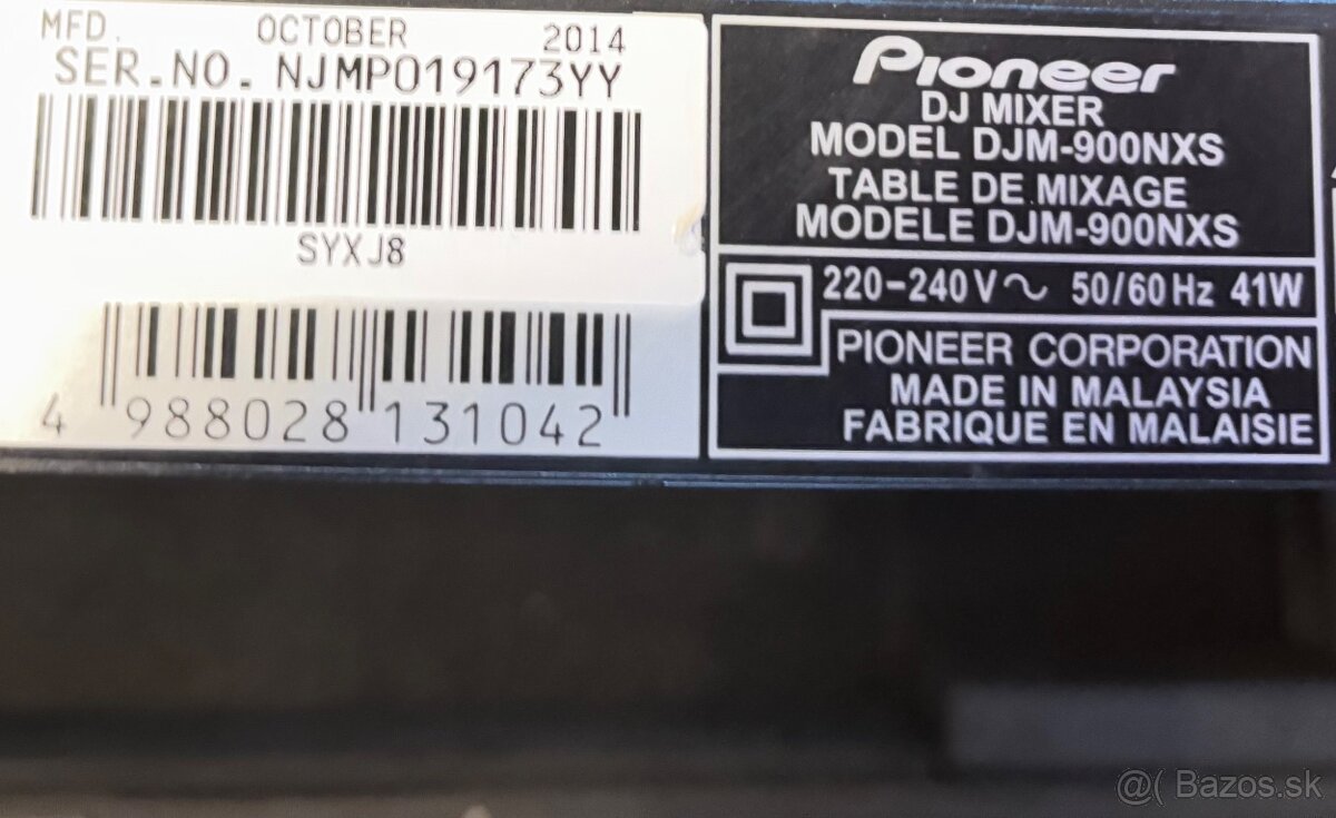 Pioneer cdj 2000nexus a Pioneer DJM-900 - 3