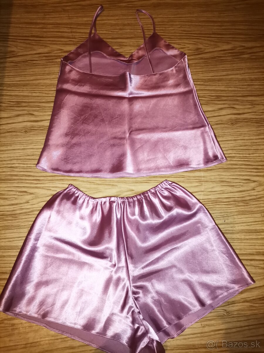 Dámske saténové pyžamo veľ. S - 3