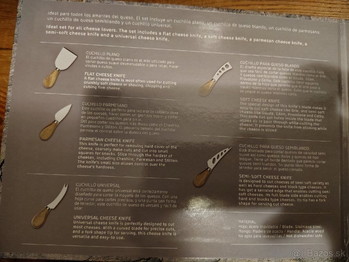 Sada nožov na syr - 3