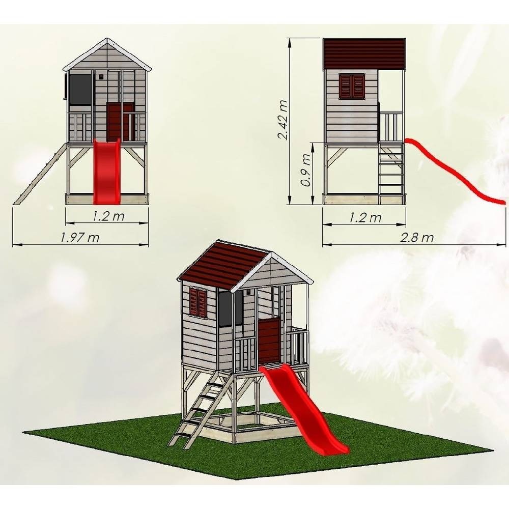 Detský drevený domček - 3