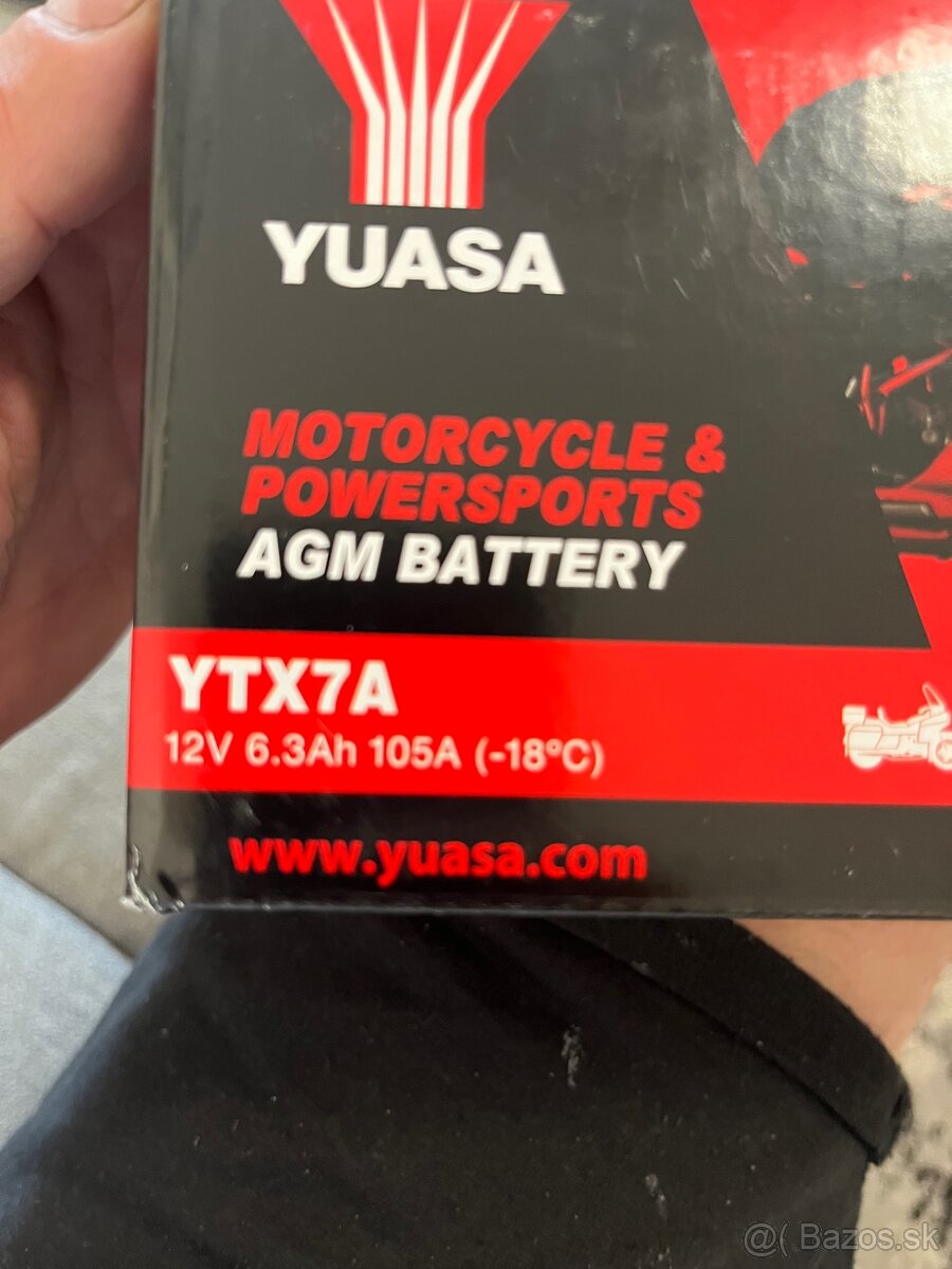 Moto bateria 12V 6,3 Ah/105A NOVA - 3