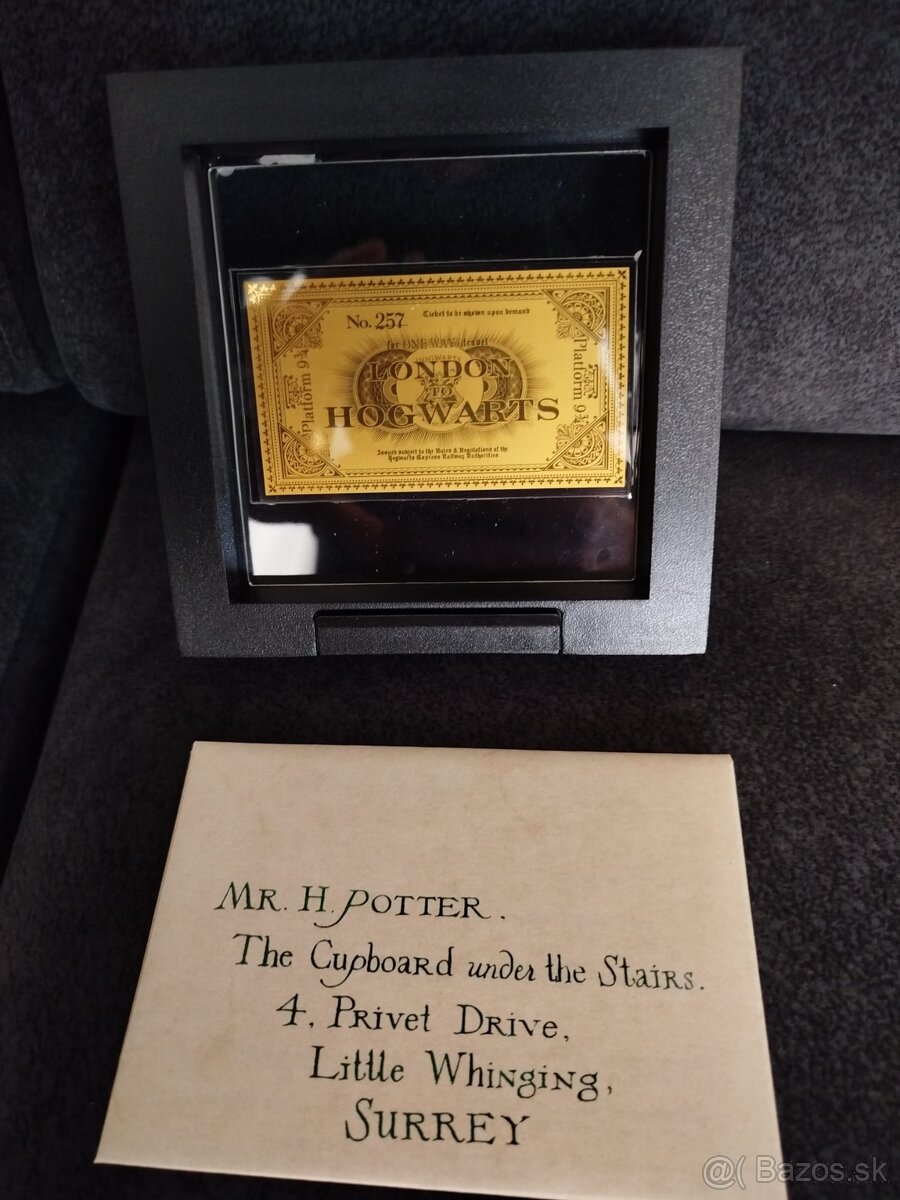 zlato striebro minca proof Harry Potter zlatý lístok - 3