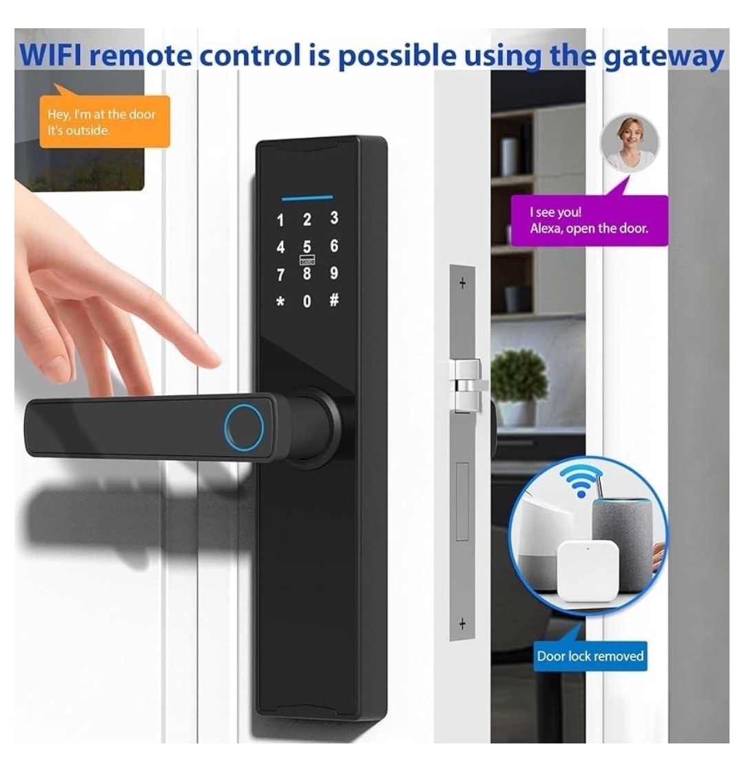 Inteligentný zámok dverí s biometrickým čítačom airbnb - 3