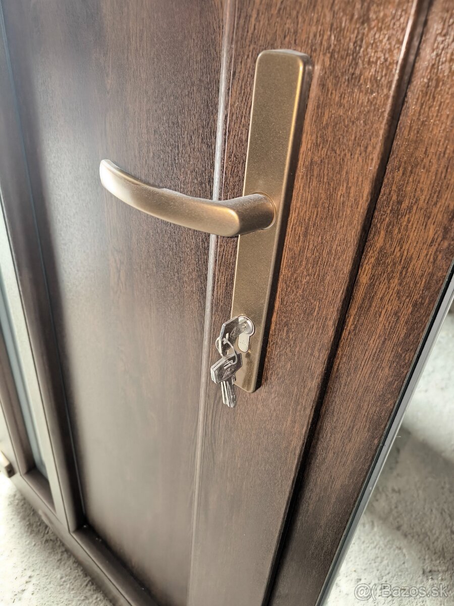 predám PVC vchodové dvere 90 × 205 - 3