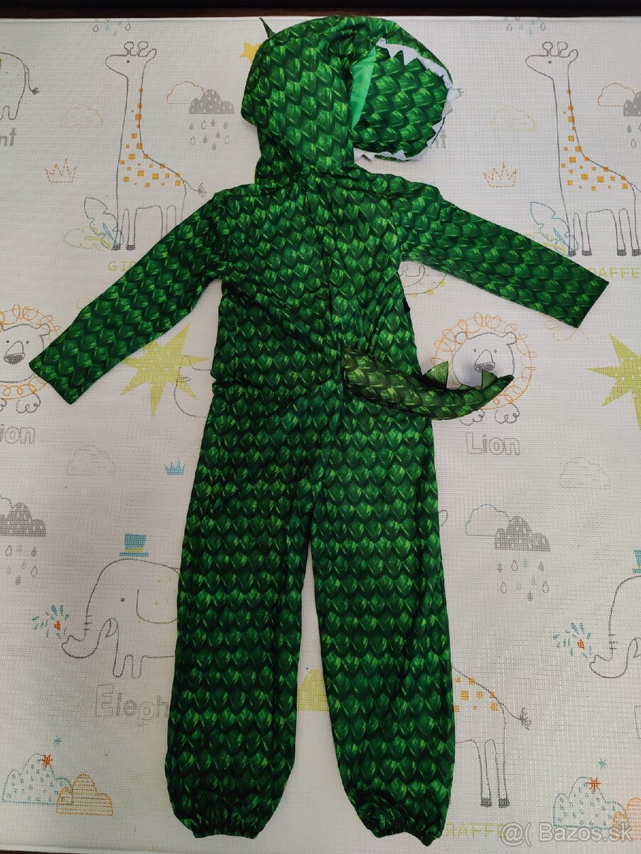 Karnevalový kostým - zelený drak - 3