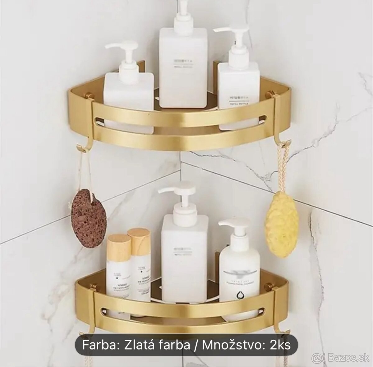 Hliníkové Rohové Sprchové Policky - 3