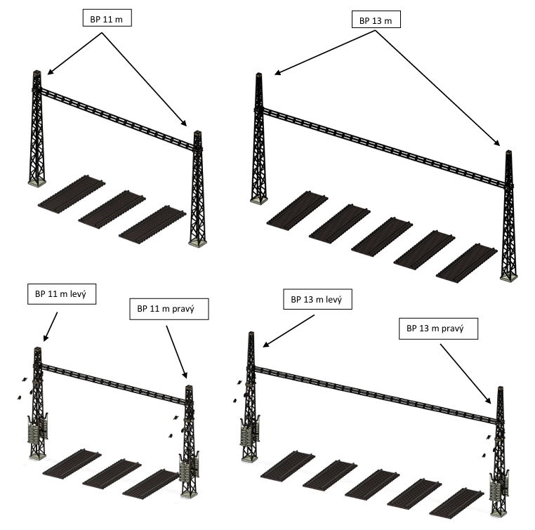 Modelova železnica HO stlpy ČSD. - 3