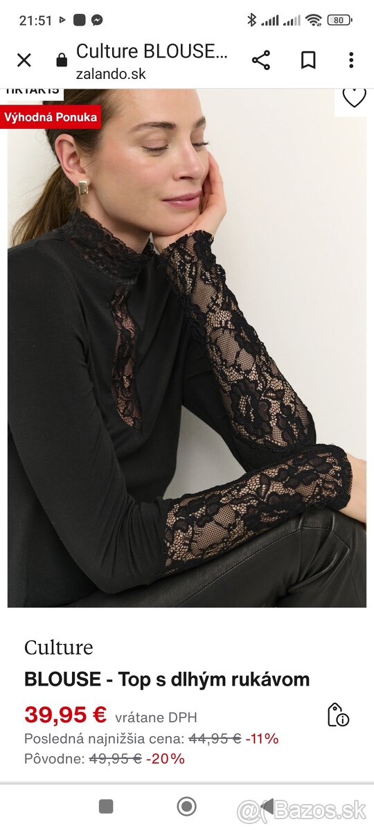 Nové dámske tričko CULTURE v-eľ. S - 3