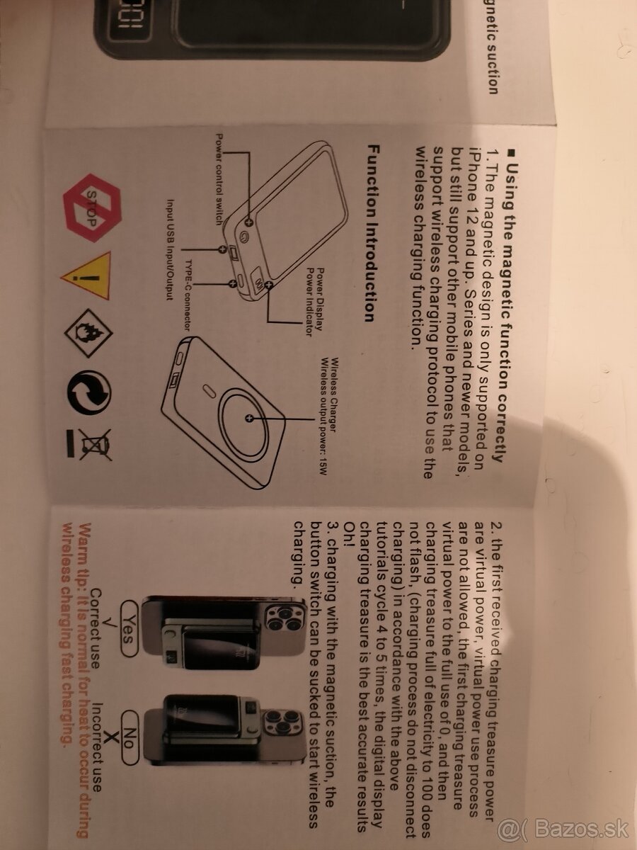 Bezdrôtová powerbanka Zwart 10000 mAh - 3