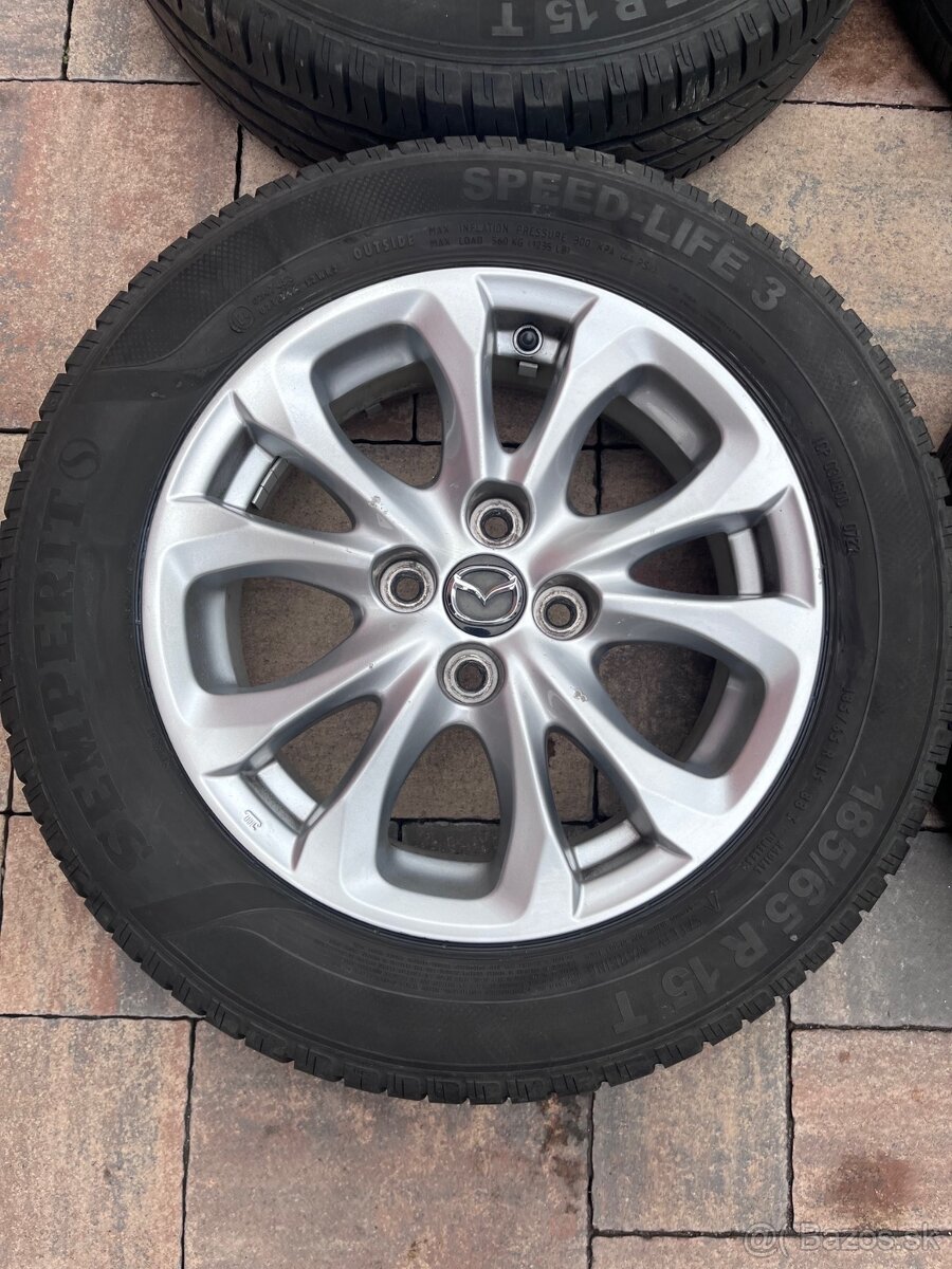 Orig. hliníkové disky Mazda 2 R15, 4x100 - 3