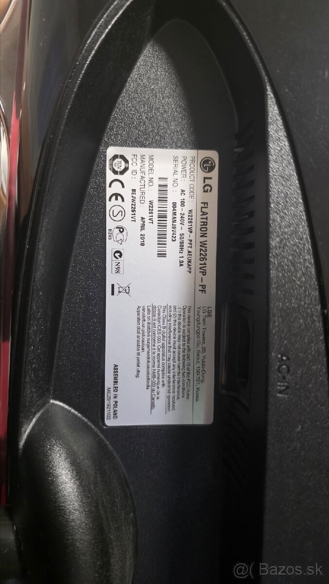 Monitor LG Flatron W2261VP-PF 1920×1080, 60hz - 3