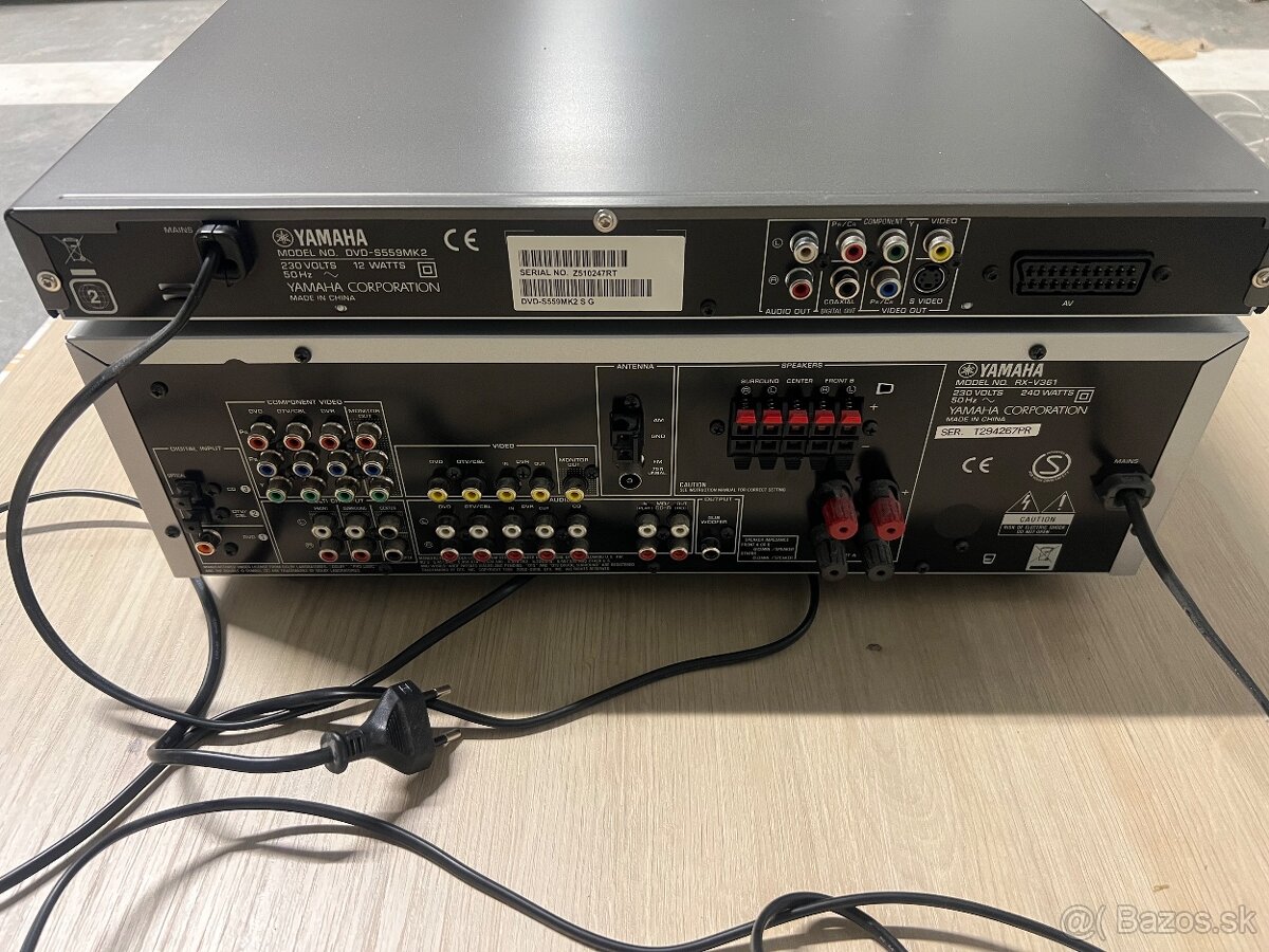 Set Yamaha AVR Receiver a DVD player - 3