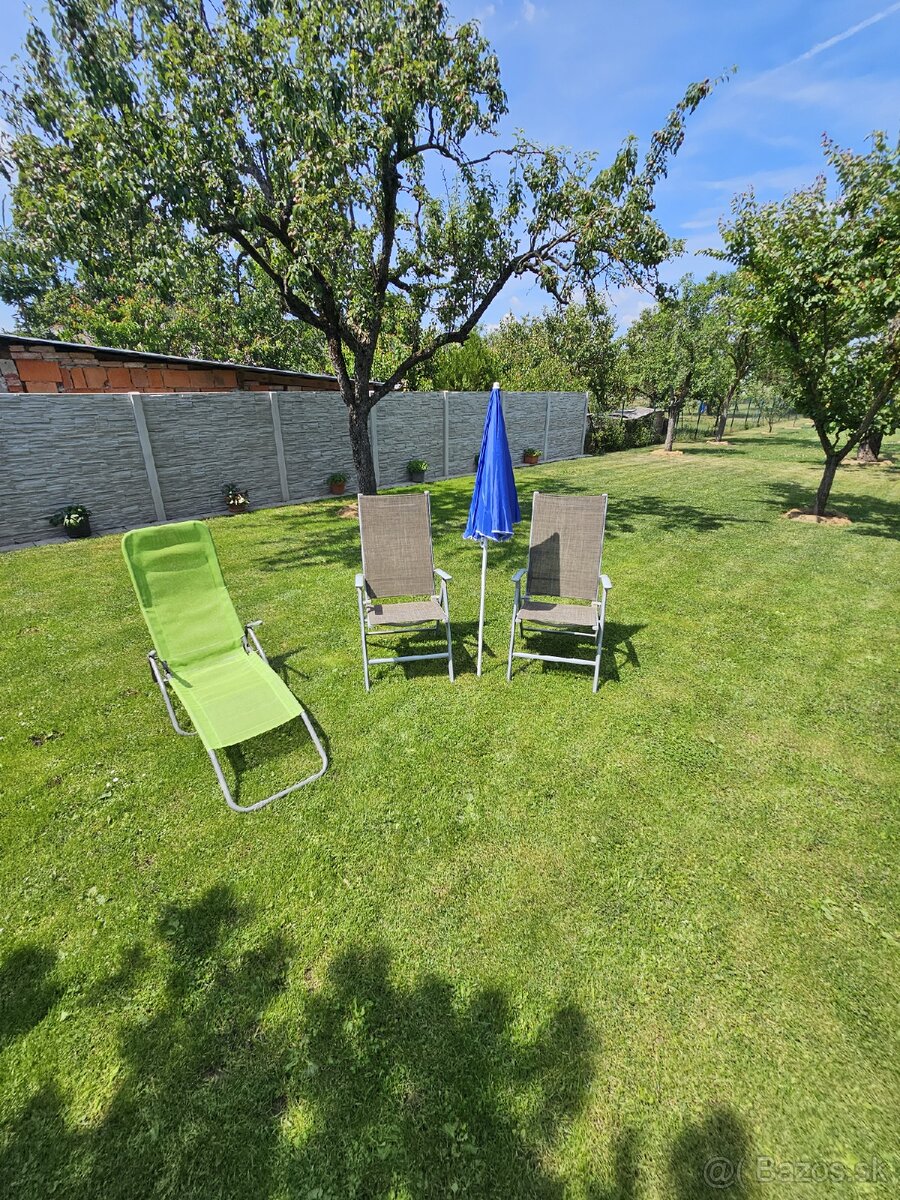 Rozkladacie stoličky, lehátko, slnečník - 3