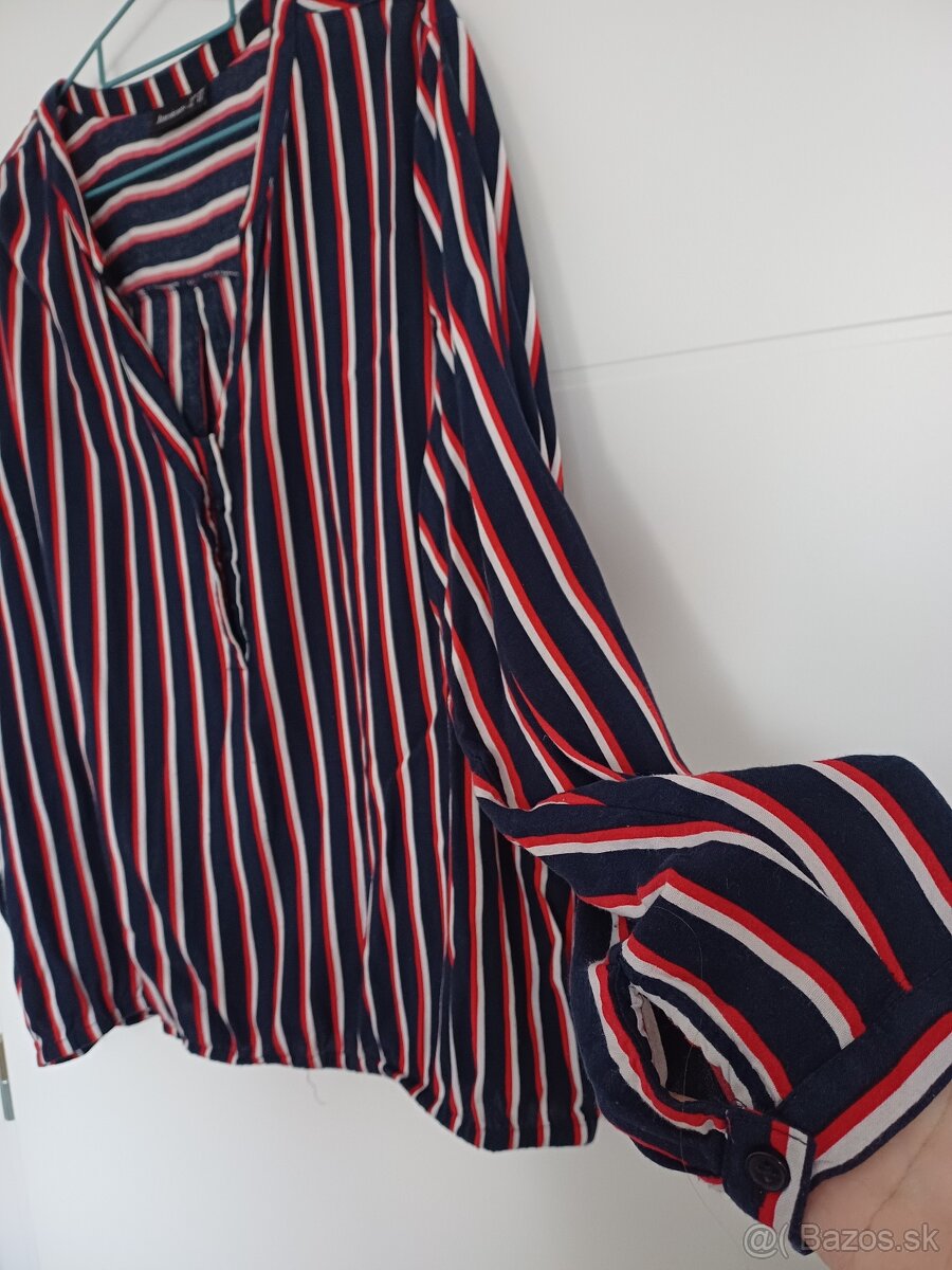 Dámska tmavo modrá blúzka - 3